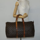 LOUIS VUITTON Monogram Keepall Bandouliere 50 Boston Bag M41416 LV Auth 143742-24
