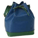 LOUIS VUITTON Epi Noe Shoulder Bag Bicolor Green Blue M44044 LV Auth 143746-1