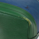 LOUIS VUITTON Epi Noe Shoulder Bag Bicolor Green Blue M44044 LV Auth 143746-9