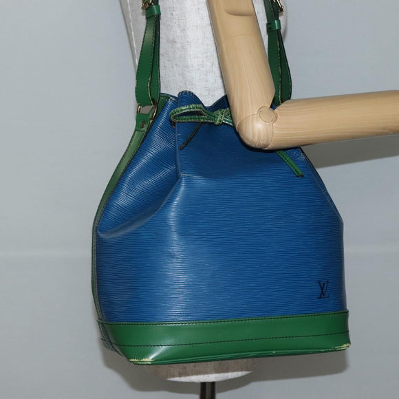 LOUIS VUITTON Epi Noe Shoulder Bag Bicolor Green Blue M44044 LV Auth 143746