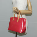 LOUIS VUITTON Monogram Vernis Reade PM Hand Bag Fran Boise M9132F Auth 143751V-24