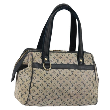 LOUIS VUITTON Monogram Mini Josephine PM Hand Bag Blue M92049 LV Auth 143753