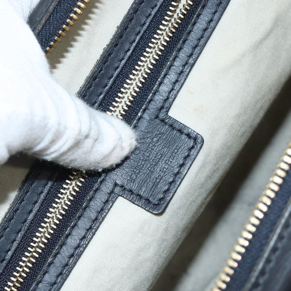 LOUIS VUITTON Monogram Mini Josephine PM Hand Bag Blue M92049 LV Auth 143753