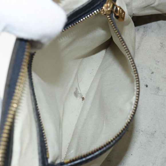 LOUIS VUITTON Monogram Mini Josephine PM Hand Bag Blue M92049 LV Auth 143753