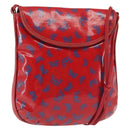 BOTTEGA VENETA Butterfly Shoulder Bag PVC Canvas Red Gold Auth 143758-1
