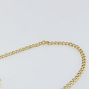 Salvatore Ferragamo Gancini Chain Shoulder Bag Leather Black Gold Auth 143759-8