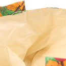 HERMES Tote Bag Canvas Orange Green Auth 143760-18