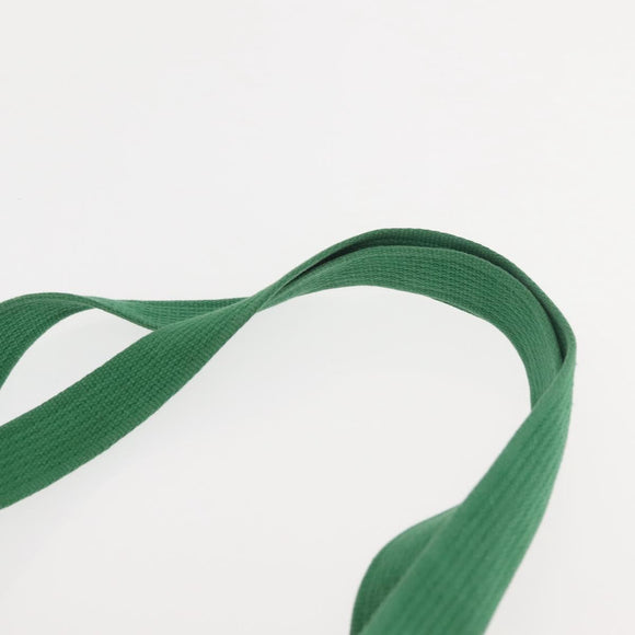 HERMES Tote Bag Canvas Orange Green Auth 143760