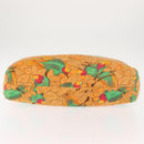 HERMES Tote Bag Canvas Orange Green Auth 143760-5