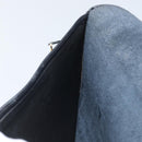 Christian Dior Clutch Bag Leather Black Gold Auth 143761-18