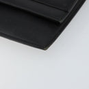 Christian Dior Clutch Bag Leather Black Gold Auth 143761-7