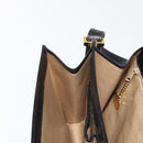 CELINE Horse Carriage Shoulder Bag Leather Black Gold Auth 143763-20