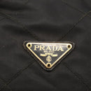 PRADA Chain Shoulder Bag Nylon Black Gold Auth 143765-18