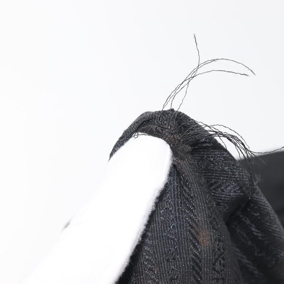 PRADA Chain Shoulder Bag Nylon Black Gold Auth 143765