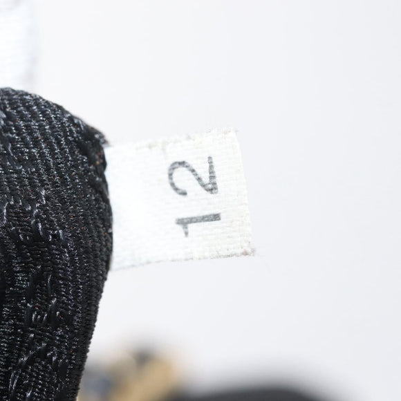 PRADA Chain Shoulder Bag Nylon Black Gold Auth 143765