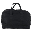 PRADA Boston Bag Nylon Black Silver Auth 143769-2