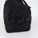 PRADA Boston Bag Nylon Black Silver Auth 143769-5