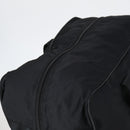 PRADA Boston Bag Nylon Black Silver Auth 143769-7