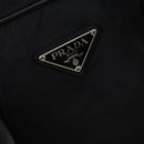 PRADA Boston Bag Nylon 2way Black Silver Auth 143770-20