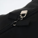 PRADA Boston Bag Nylon 2way Black Silver Auth 143770-21