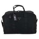 PRADA Boston Bag Nylon 2way Black Silver Auth 143770-13