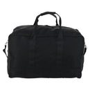 PRADA Boston Bag Nylon 2way Black Silver Auth 143770-2