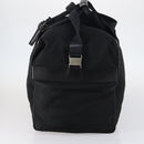 PRADA Boston Bag Nylon 2way Black Silver Auth 143770-3