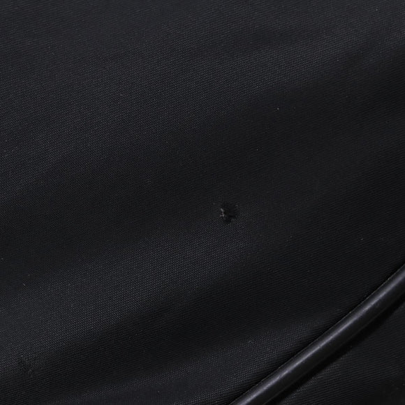 PRADA Boston Bag Nylon 2way Black Silver Auth 143770