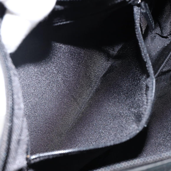 GUCCI GG Canvas Shoulder Bag Black Silver 001 4205 Auth 143772