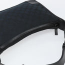 GUCCI GG Canvas Shoulder Bag Black Silver 001 4205 Auth 143772-6