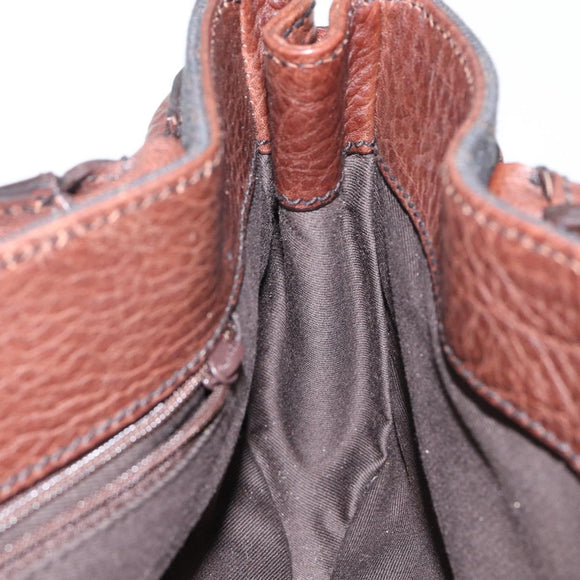 GUCCI GG Canvas Horsebit Shoulder Bag Black Silver 101345 Auth 143774