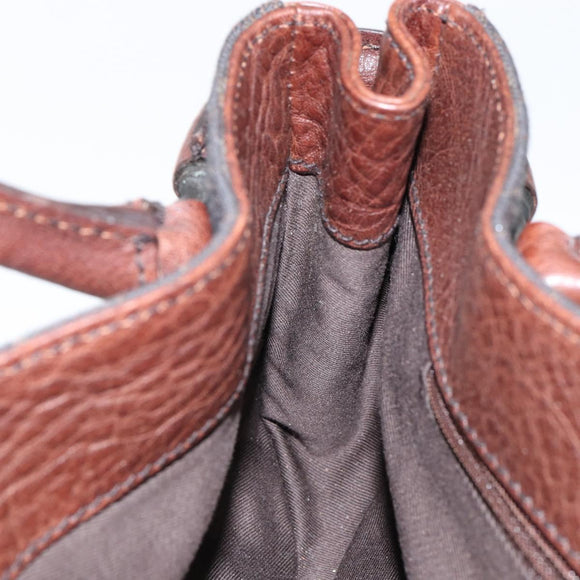 GUCCI GG Canvas Horsebit Shoulder Bag Black Silver 101345 Auth 143774