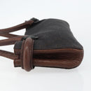 GUCCI GG Canvas Horsebit Shoulder Bag Black Silver 101345 Auth 143774-5