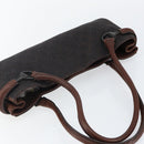 GUCCI GG Canvas Horsebit Shoulder Bag Black Silver 101345 Auth 143774-6