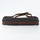 GUCCI GG Canvas Horsebit Shoulder Bag Black Silver 101345 Auth 143774-9