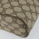 GUCCI GG Supreme Web Sherry Line Bag PVC Beige Gold 89 02 017 Auth 143775-15