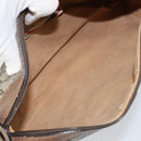 GUCCI GG Supreme Web Sherry Line Bag PVC Beige Gold 89 02 017 Auth 143775-10