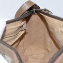 GUCCI GG Supreme Web Sherry Line Bag PVC Beige Gold 89 02 017 Auth 143775-20