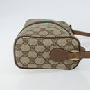 GUCCI GG Supreme Web Sherry Line Bag PVC Beige Gold 89 02 017 Auth 143775-3