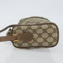 GUCCI GG Supreme Web Sherry Line Bag PVC Beige Gold 89 02 017 Auth 143775-4