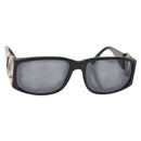 CHANEL COCO Mark Sunglasses Plastic Black CC Auth 143784-1