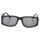CHANEL COCO Mark Sunglasses Plastic Black CC Auth 143784-2