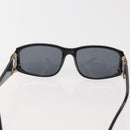 CHANEL COCO Mark Sunglasses Plastic Black CC Auth 143784-8