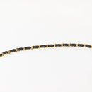 CHANEL Chain Shoulder Bag Lamb Skin Black Gold CC Auth 143810-14