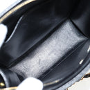 CHANEL Chain Hand Bag Caviar Skin Black Gold CC Auth 143812V-18