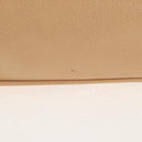 CHANEL COCO Mark Tote Bag Caviar Skin Beige Gold CC Auth 143815V-11