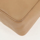 CHANEL COCO Mark Tote Bag Caviar Skin Beige Gold CC Auth 143815V-12