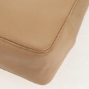 CHANEL COCO Mark Tote Bag Caviar Skin Beige Gold CC Auth 143815V-13