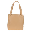 CHANEL COCO Mark Tote Bag Caviar Skin Beige Gold CC Auth 143815V-3