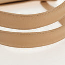 CHANEL COCO Mark Tote Bag Caviar Skin Beige Gold CC Auth 143815V-8